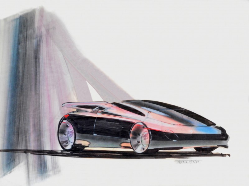 Mark Trostle's 1988 award-winning design sketch