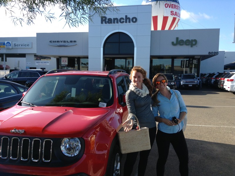 Ashley and Brittany, looking to test drive a new Jeep Renegade.