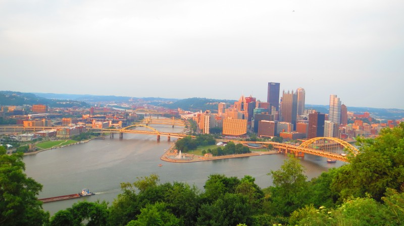 view of Pittsburgh from Mt. Washington