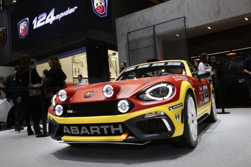 Abarth 124 Rally at the Geneva Motor Show.
