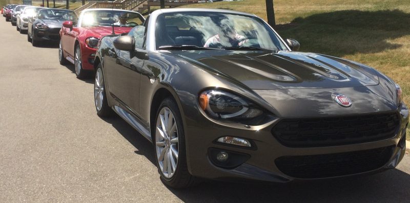 New Fiat 124 Spiders were available for test drives by FCA US employees.