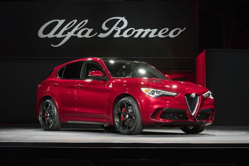 The all-new 2018 Alfa Romeo Stelvio is revealed in front of global media at the 2016 L.A. Auto Show. 