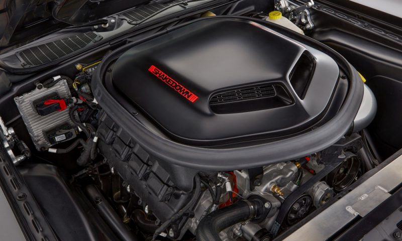 The Dodge Shakedown Challenger concept packs a modern 6.4-liter HEMI V-8, easily installed with a Mopar Crate HEMI Engine kit.