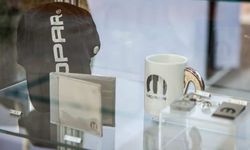 Fans can show their pride with Mopar-branded merchandise.