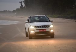 Jeep Compass debuts with India media at the Arossim Beach, on the West coast of India.