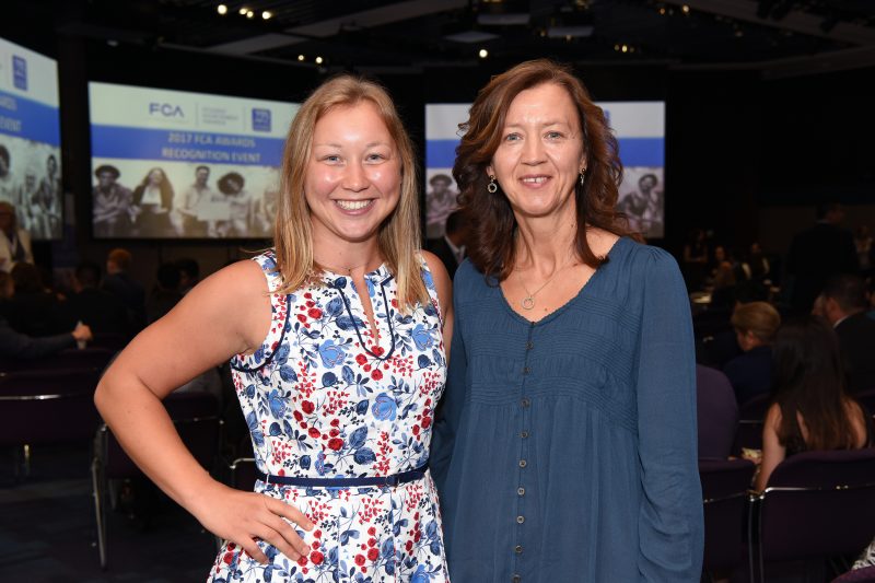 Michelle Ferderbar, a two-time winner of an FCA Student Achievement Award winner, with her mom, Marjana, at the FCA Student Achievement Awards on July 11.