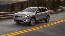 The restyled 2019 Jeep Cherokee makes its debut at the 2018 North American International Auto Show in Detroit.