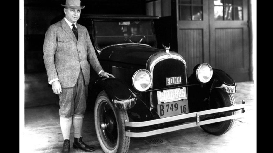 Walter P. Chrysler and the 1924 Chrysler Six.