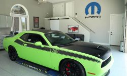 Michael Parent reworked his 2015 Sublime Green Dodge Challenger Scat Pack to mimic the look of the Challenger T/A concept car.